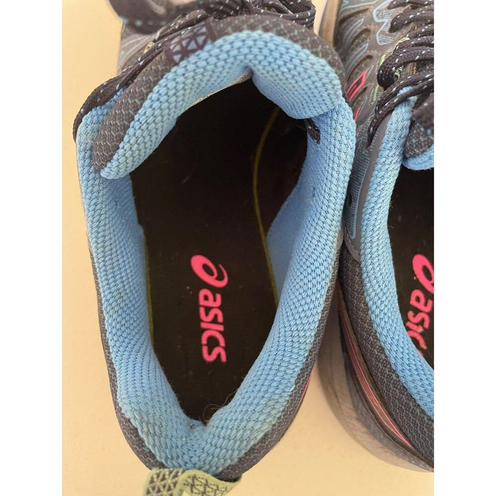 Women's Asics Gel Venture 7 Running Sneakers Size 8.5 Blue/Gray/Pink-Gently Used - Picture 11 of 12